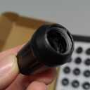 MIKKUPPA M12x1.5 Matte Black Lug Nuts - Replacement for 1995-2022 Toyota Corolla, 1998-2022 Honda Accord/CRV/Civic, 1995-2019 Chevy Corvette Aftermarket Wheel Closed End Spline 20PCS Lug Nuts