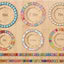 Petoysoso Bead Board for Jewelry Making, Bamboo Beading Board for Jewelry Bracelet Making, DIY Bracelet Bead Board