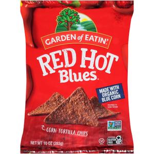 Garden of Eatin' Red Hot Blues Corn Tortilla Chips 10 oz (Pack of 10), Best-Before 23 Apr 2025 