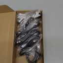 10 Pack Coat Hooks Wall Mount Heavy Duty Utility Retro Double Hooks for Hanging Coats, Hat, Towel, Key, Robe, Scarf, Bag, Cap (Black)