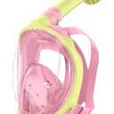 Greatever Snorkeling Gear for Kids，Ideal Gifts of Kids Snorkel Mask，Full Face Snorkel Mask Kids with Camera Mount，Safe Breathing for Enchanting Travel