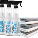 MAXLONE  Car Spray with Triphene Technology, Quick Spray & Wipe All Purpose Waterless Detailer Clean, Shine, Protect Paint, Glass, Wheels, Trim Without Pre-Washing (3, 20oz w 6 Micro Fiber Cloth)