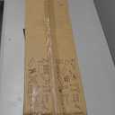 Forbena Large Floating Shelves for Wall 36 Inches Long 8 Inch Deep, Black Wall Shelves for Kitchen Bedroom, Heavy Duty Wooden Floating Shelf for Living Room Office Closet (Black, Set of 3)