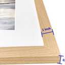 VNVNK 14x18 Frame Natural Wood Color, Perfect for 14x18 Inch Picture without Mat or 10x14 Inch Picture with Mat, Home Wall Decor Picture Frame-1 PCS