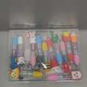 CZWZ 12Pcs Mini Multicolor Pens in One 4-in-1 Cute Pens Bulk, Fun Kawaii Ballpoint Pens for Birthdays and Party Favors Gifts Teacher School Supplies