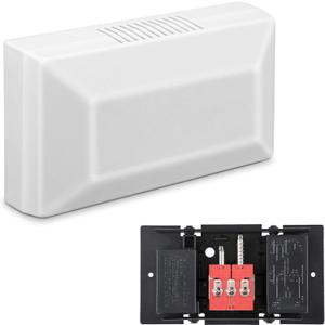 Saillong Wired Doorbell Chime, 16V 10VA Front and Rear Door Chime for Home Wall Inside, Compatible with Doorbell Botton and Transformer, Two Loud Sounds (Classic Style)