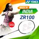 YONEX ZR 100 Light Aluminum Blend Badminton Racquet with Full Cover, Set of 2, One Size