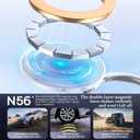 360 Vacuum Magnetic Phone Holder,Hands-Free Foldable Suction Magnetic Phone Holder Case,Multifunctional Vacuum Suction PhoneHolder for Smooth Surface,Mirror,Gym,Shower,Car Interior (White)