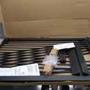 40.55" Tall 1.37" Ultra Narrow Spacing Dogs Pets Baby Gate with Door for Doorway Cat Safety Proof Indoor 30.12-61.61" Extra Wide Puppy Pressure Mounted Black Metal Hallway