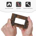 Rustic Farmhouse Brown Wood Barn Door Print Country Light Switch Plate Cover Single Rocker 1 Gang Wall Plates Decorative Switchplate for Bathroom Kitchen Bedroom Home Decor Accessories 5"x3"