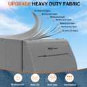 Travel Trailer RV Cover 27-30FT, Upgraded 7-Layer Top, Windproof