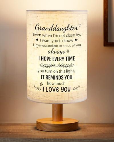 SOUHONEY Granddaughter Gifts from Grandma, Best Birthday Gifts for Granddaughter Bedside Table Lamp Light - Christmas Gifts for Bedroom Living Room Graduation Gifts for Granddaughter