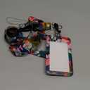 ID Badge Holder with Lanyard, Retractable Badge Holders Reels with Lanyards Adjustable, for Women Kids Teacher Nurses Doctor Student