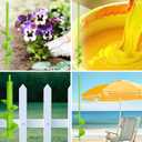 TCBWFY 4 Pack Garden Auger Spiral Drill Bits  Heavy Duty Steel,Corrosion Resistant  Perfect for Post Holes,Earth & Lawn Augering,Planting Bulbs & Trees (1.6"x9",1.6"x16.5",3"x16.5",3"x12")