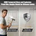 Frameless Sliding Bathtub Shower Door, Brushed Nickel, 60"*60"-1/4"