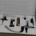 Bronze Front Door Handle and Deadbolt, Classic Exterior Lock Set, Oil Bronze Door Lever, Reversible Entry Handle for Right & Left Handed