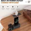 Record Player Stand with Charging Station, 35.43"x15.75"x29.13"