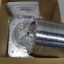 Magnetic Dryer Vent Kit, Quick Connect for 4" Dryers, Save 46 Inches of Space, Strong Magnetic Hold, 3.3FT Hose, Airtight Seal & Reinforced Wall Connector