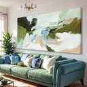 Suconvng Abstract Colorful Wall Art Painting Canvas Art Wall Decor 20x40 Inch For Living Room Decorations Art Office Decor Multicolor Canvas Artwork Pictures For Bedroom Kitchen