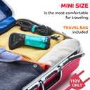 Travel Steamer for Clothes - Portable, Handheld for Clothing Garment and Fabric - No Spitting, Safe and Little Handy - Compact Home Mini Steamer for Curtain Metal Plate, 110V Only (Metal)
