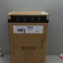 LUGGEX Carry On Luggage with Spinner Wheels, 8010S Aluminum Frame Zipperless Polycarbonate Hard Shell Suitcase (ZX-Core, Black, 21 Inch)