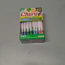 INABA Churu Cat Treats, Grain-Free, Lickable, Squeezable Creamy Pure Cat Treat/Topper with Vitamin E & Taurine, 0.5 Ounces Each, 40 Tubes, Tuna & Seafood Variety Box