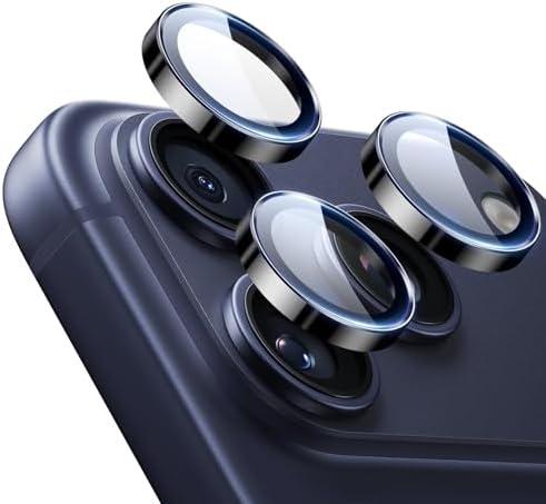 ESR Camera Lens Protector for iPhone 17 Pro Max/17 Pro/16 Pro Max/16 Pro/15 Pro Max/15 Pro/14 Pro Max/14 Pro, Ultra-tough HD Individual Camera Protectors, Ultra-thin Tempered Glass, 1 Pack, Black