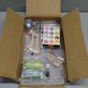 IGaiety Letter Molds Backward Alphabet Mold Starter Kit 206 pcs Silicone Number Molds Epoxy Resin Mold with Accessories for Resin Beginner Jewelry Keychain Craft Making Casting Large Set