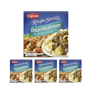 SOUP SECRETS Lipton Recipe Soup and Dip Mix For a Delicious Meal Onion Mushroom Great With Your Favorite Recipes, Dip or Soup Mix 1.8 oz (Pack of 12)