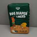 PAWPANG Disposable Dog Diaper Liners Booster Pads for Male & Female Dogs, 100ct, 5 Sizes Options, Doggie Diaper Inserts fit Most Types of Dog Diapers - Pet Belly Bands & Male Wraps (Small (100 ct))