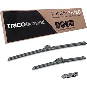 TRICO Diamond™ (25-2616) 26 Inch & 16 inch pack of 2 High Performance Automotive Replacement Windshield Wiper Blades For My Car Super Premium All Weather Beam Blade for Select Vehicle Models