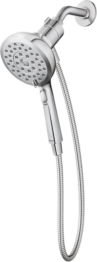 Moen Verso Handshower, Detachable Round Shower Head with Magnetix Docking System, 60" Hose, Chrome, 220H2