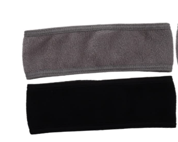 FRCOLOR 2pcs Face Washing Hair Band Comfortable Stretchable Headwraps for Bathing Black Grey Hair Accessories for Women Girls (1 Count (Pack of 1), Assorted Colorx2pcs)
