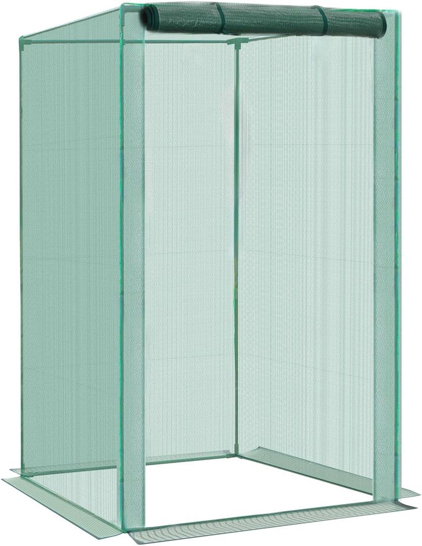 4'x4'x6' Crop Cage Plant Protection Netting Tent | Easy Installment Mesh Tent with Zippers for Vegetables Fruits and Plant | Suitable for Garden Yard and Lawn
