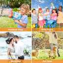 Sloosh Bubble Machine Guns, 69 Holes Bubble Gun Blaster Blower for Kids Adults, Colored Lights Bazooka Rocket Shape with Solution Outdoor, Summer Toys, Gifts, Party Favors, Wedding, Birthday, Easter