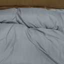 Litanika Comforters Medium Gray King Size, 3 Pieces Lightweight Solid Bedding Set & Collections, All Season Fluffy Bed Set (104x90In Comforter & 2 Pillowcases)