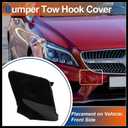 Front Car Bumper Tow Hook Cover Tow Cover Cap Black Fit for Mercedes-Benz CLS W218 CLS550 2015-2018 No.A2188850626 - Pack of 1 Durable Material
