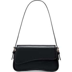 Underarm Shoulder Bag for Women Trendy Purse Vegan Leather Hobo Handbags Clutch Crossbody Bag (Black)