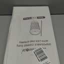 Lamosi 8 oz Disposable Coffee Cups with Lids, 50 Pack Insulated Hot Cups To Go Paper Coffee Cups with Lids and Straws, Corrugated Ripple Wall Cup for Hot Drink, Office, Coffee Bar (Black)