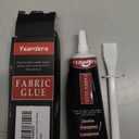 Yeardera Fabric Glue, Permanent, Clear, Washable Adhesive for Clothing, Patches, Leather, Cotton, Denim, Polyester, Flannel, and All Fabrics (Fabric Glue 25ml)