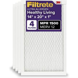 Filtrete 14x20x1 AC Furnace Air Filter, MERV 12, MPR 1500