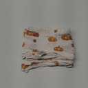LollyBanks Baby Blanket, 100% Cotton Muslin Swaddle Blankets for Boys and Girls,84x 20Inches Newborn Blanket, Soft and Breathable Baby Swaddle, Newborn Essentials, Registry (Pumpkin Print)
