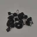 Zhanmai 8 Pieces Boston Valve Replacement Inflatable Boat Air Valve Screw Boston for Rubber Dinghy Raft Kayak Pool Boat Airbeds, Black