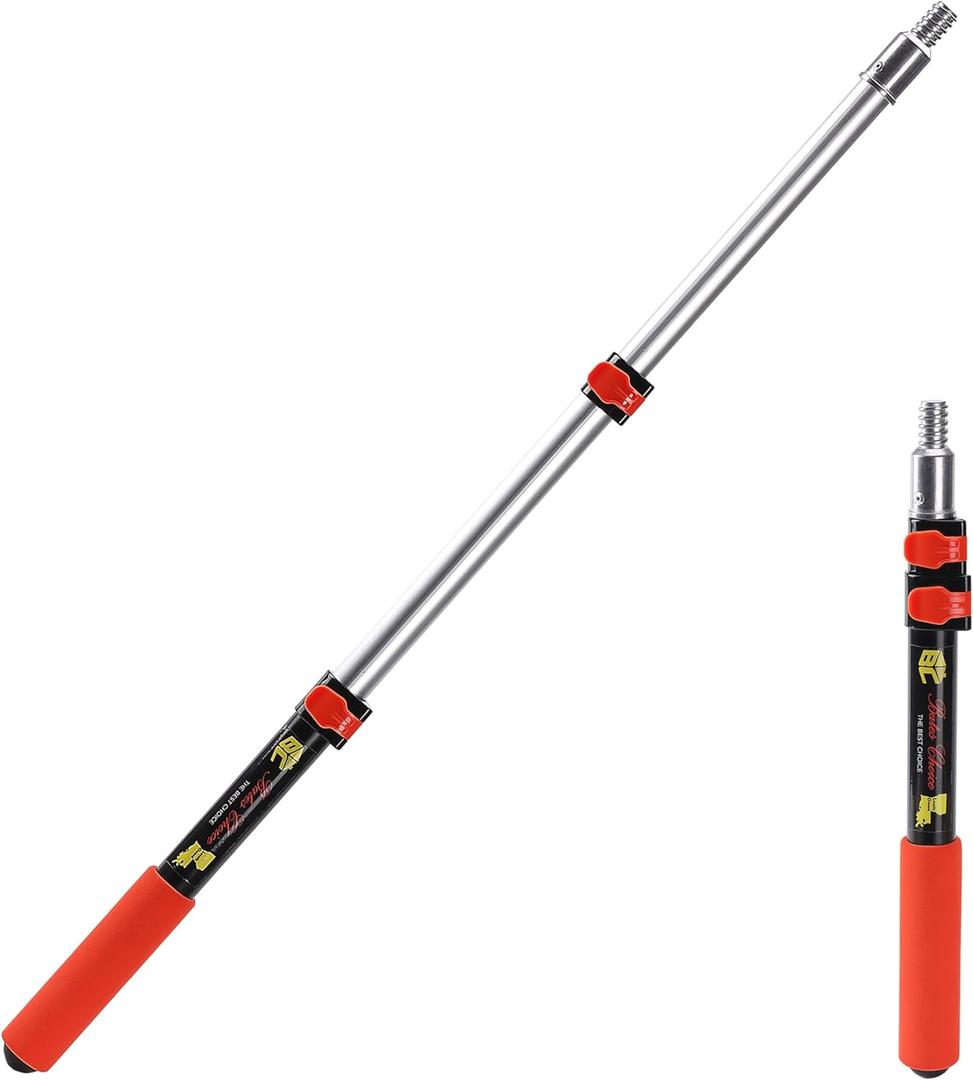 Bates- Extension Pole, 1.4 to 3 Ft Pole, Black and Orange, Telescoping Pole, Extendable Pole, Telescopic Pole, Paint Pole, Paint Roller Extension Pole, Paint Extension Pole, Telescopic Poles