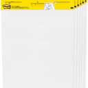 Post-it Super Sticky Easel Pad, 25 x 30 Inches, 30 Sheets/Pad, 6 Pads, Large White Premium Self Stick Flip Chart Paper, Super Sticking Power (559VAD6PK)