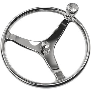 Lewmar 15.5" Powerboat Steering Wheel with PowerGrip Control Knob and 5/8" Nut