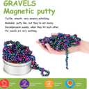 550pcs Multicolor 4 in 1 Magnet Balls Desk Toys for Adults, Ferrite Crags Magnetic Putty Desk Fidget Toys for Office