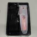 Hair Clippers for Men Professional Clippers for Men Cordless&Corded Barber Clippers for Hair Cutting & Grooming. Rechargeable Hair Trimmer Kit for Household (Red)