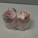 iDesign Toothbrush Holder with 3 Divided Sections for Bathroom or Vanity - Set of 2 - Blush, 3" diameter x 5" high