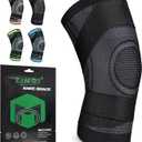 Compression Knee Brace for Women & Men, Workout, Sports, Daily Knee Compression Sleeve for Maximum Knee Pain Support & Fast Recovery1-Pack with Removable Adjustable Straps Knee Brace(XX-Large)